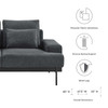 Proximity Upholstered Fabric Loveseat / EEI-6215