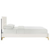Yasmine Channel Tufted Performance Velvet King Platform Bed / MOD-7016