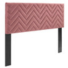 Mercy Chevron Tufted Performance Velvet Twin Headboard / MOD-6658