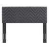 Mercy Chevron Tufted Performance Velvet Twin Headboard / MOD-6658