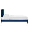 Zahra Channel Tufted Performance Velvet Twin Platform Bed / MOD-6986