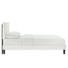 Leah Chevron Tufted Performance Velvet Queen Platform Bed / MOD-6973