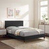 Leah Chevron Tufted Performance Velvet Queen Platform Bed / MOD-6969