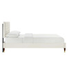 Leah Chevron Tufted Performance Velvet Queen Platform Bed / MOD-6969