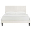Yasmine Channel Tufted Performance Velvet Queen Platform Bed / MOD-6976