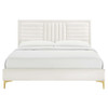 Sofia Channel Tufted Performance Velvet Queen Platform Bed / MOD-6979