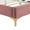 Sofia Channel Tufted Performance Velvet Queen Platform Bed / MOD-6979