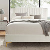 Zahra Channel Tufted Performance Velvet King Platform Bed / MOD-7014