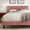 Sofia Channel Tufted Performance Velvet King Platform Bed / MOD-7011