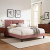 Sofia Channel Tufted Performance Velvet King Platform Bed / MOD-7011
