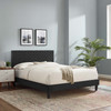 Leah Chevron Tufted Performance Velvet Full Platform Bed / MOD-6997