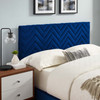 Leah Chevron Tufted Performance Velvet Full Platform Bed / MOD-6997