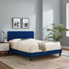 Leah Chevron Tufted Performance Velvet Full Platform Bed / MOD-6997