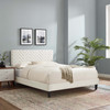 Leah Chevron Tufted Performance Velvet Full Platform Bed / MOD-6997