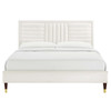 Sofia Channel Tufted Performance Velvet Full Platform Bed / MOD-6995