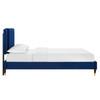 Zahra Channel Tufted Performance Velvet Full Platform Bed / MOD-6994