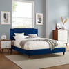 Zahra Channel Tufted Performance Velvet Full Platform Bed / MOD-6994