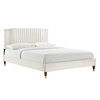 Zahra Channel Tufted Performance Velvet Full Platform Bed / MOD-6994