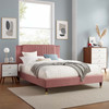 Zahra Channel Tufted Performance Velvet Full Platform Bed / MOD-6994