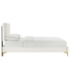 Zahra Channel Tufted Performance Velvet Full Platform Bed / MOD-7002