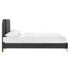 Zahra Channel Tufted Performance Velvet Full Platform Bed / MOD-7002