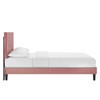 Yasmine Channel Tufted Performance Velvet Full Platform Bed / MOD-7000