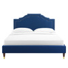 Adelaide Performance Velvet King Platform Bed / MOD-6863