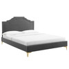 Adelaide Performance Velvet King Platform Bed / MOD-6862
