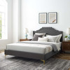 Adelaide Performance Velvet King Platform Bed / MOD-6862