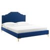 Adelaide Performance Velvet King Platform Bed / MOD-6862