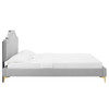 Adelaide Performance Velvet King Platform Bed / MOD-6862