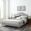 Adelaide Performance Velvet King Platform Bed / MOD-6862