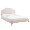 Adelaide Performance Velvet King Platform Bed / MOD-6862