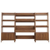 Bixby 3-Piece Wood Office Desk and Bookshelf / EEI-6115