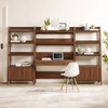 Bixby 3-Piece Wood Office Desk and Bookshelf / EEI-6115