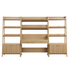 Bixby 3-Piece Wood Office Desk and Bookshelf / EEI-6115