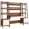 Bixby 3-Piece Wood Office Desk and Bookshelf / EEI-6114