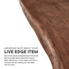 Ardor 74" Live Edge Acacia Wood Acacia Wood Dining Table / EEI-6070