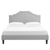 Adelaide Performance Velvet Full Platform Bed / MOD-6858