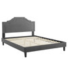 Adelaide Performance Velvet Full Platform Bed / MOD-6858