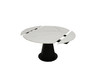 Modrest Barela - Modern Black and White Ceramic Extendable 35.5"/53" Dining Table / VGYF-DT8949-BLK-DT