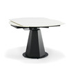 Modrest Barela - Modern Black and White Ceramic Extendable 35.5"/53" Dining Table / VGYF-DT8949-BLK-DT
