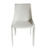 Modrest Halo - Modern Ivory Saddle Leather Dining Chair Set of 2 / VGYF-DC1113-I