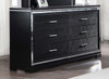 Cappola Rectangular 6-drawer Dresser Silver and Black / CS-223363