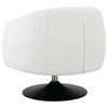 Dave Upholstered Swivel Accent Chair Beige and Matte Black / CS-905739