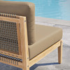 Clearwater Outdoor Patio Teak Wood Armless Chair / EEI-5856