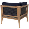 Clearwater Outdoor Patio Teak Wood Corner Chair / EEI-5855