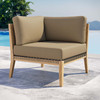 Clearwater Outdoor Patio Teak Wood Corner Chair / EEI-5855