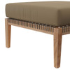 Clearwater Outdoor Patio Teak Wood Ottoman / EEI-5854