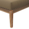 Clearwater Outdoor Patio Teak Wood Ottoman / EEI-5854